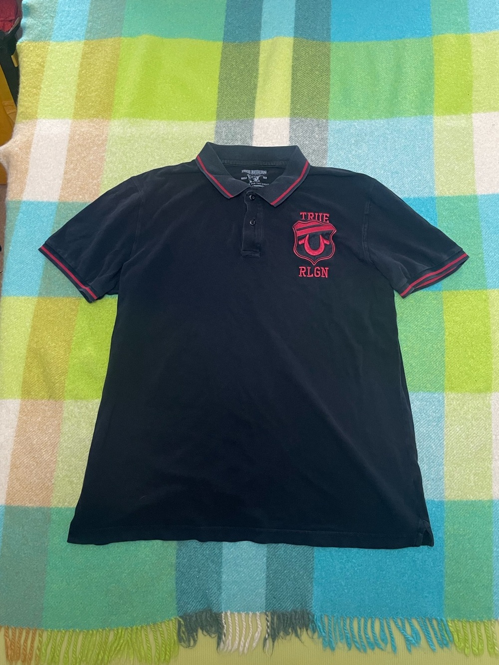 True Religion Men’s Black Polo Shirt